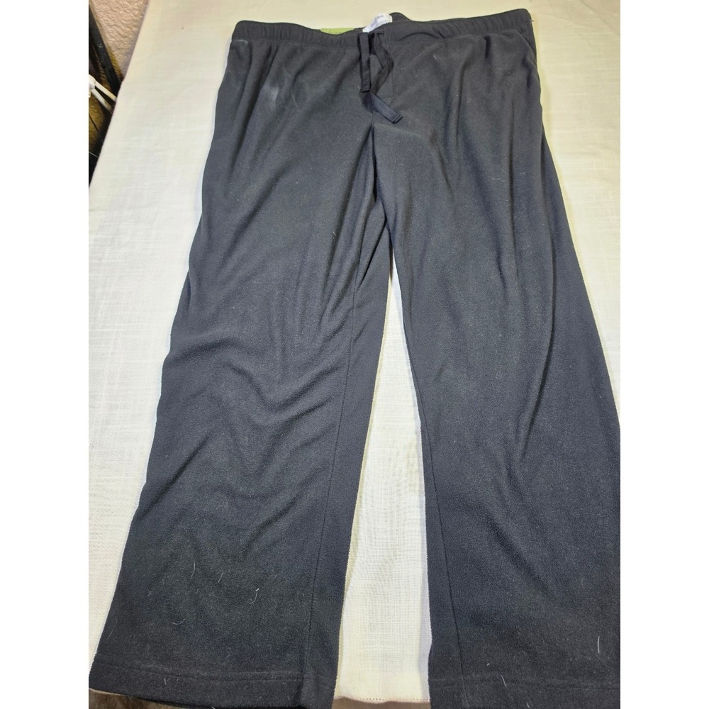 Goodfellow & Co Mens Microfleece Pajama Pants Black Straight Leg XXL NEW